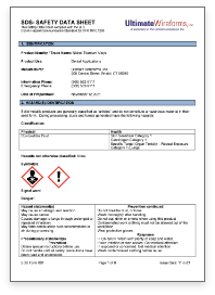 Nickel Titanium Alloy SDS